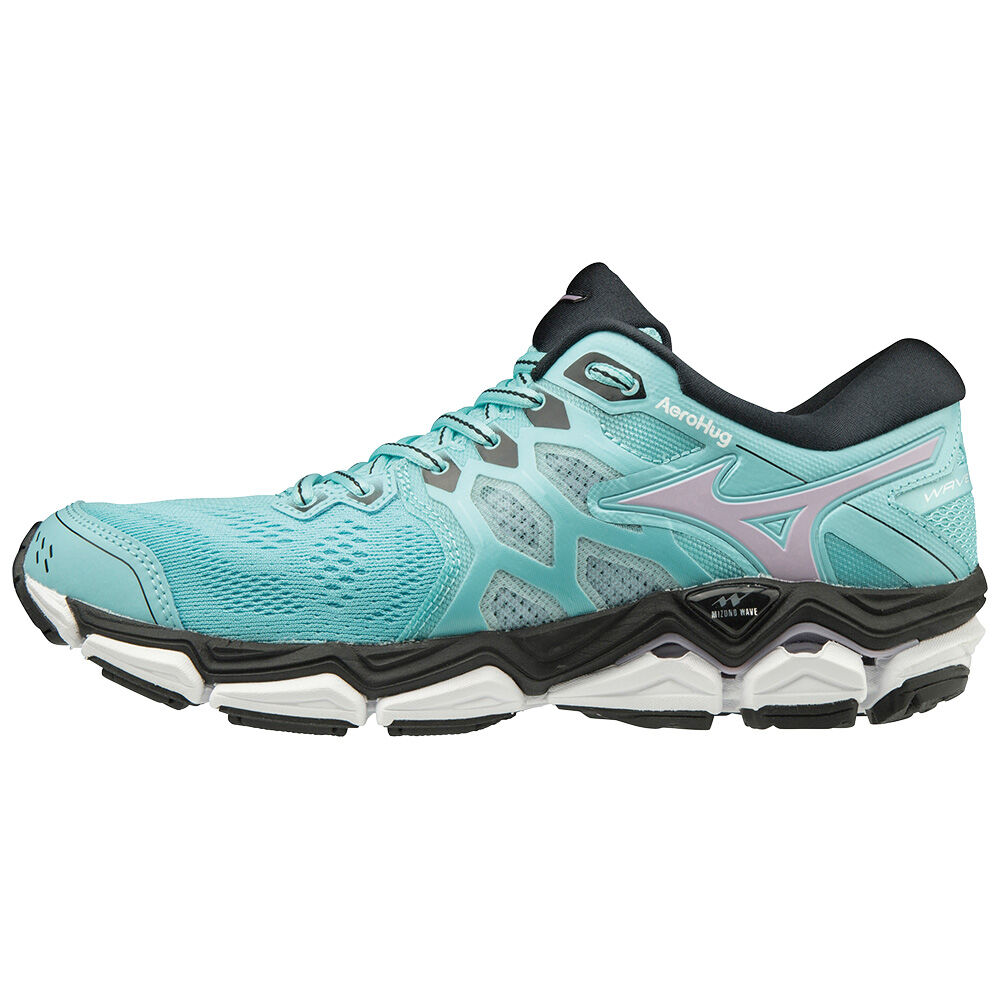 Sapatilhas Running Mizuno WAVE HORIZON 3 - Mulher - Azuis/Pretas - DSIAJ4921